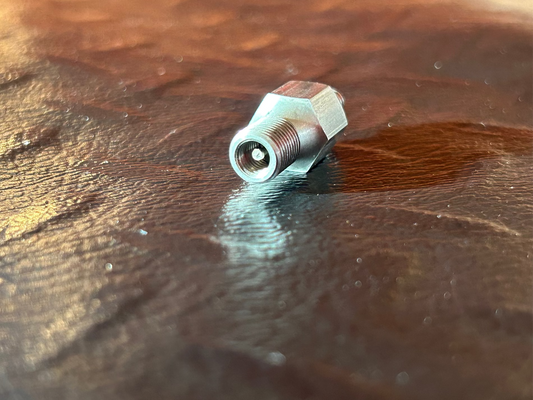 RLT Suspension™ FOX Pellet Port Schrader Valve Conversion – Billet Stainless Steel